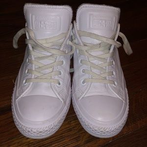 White leather converse